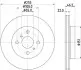 Фото PRO TOYOTA Гальмівний диск передн. YARIS 1.0 20-, 1.5 20 HELLA (8DD355134981) зображення 1