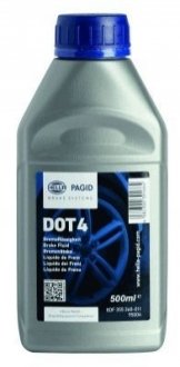 Тормозная жидкость DOT4 (0,5L) HELLA 8DF355360-011