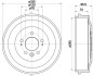 Гальмівний барабан HELLA 8DT 355 303-011 (фото 2)