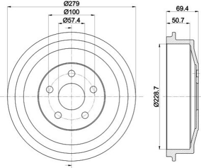 Автозапчастина HELLA 8DT355303101