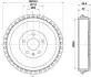 Гальмівний барабан HELLA (8DT355303491) зображення 1
