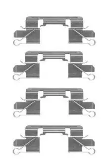 Планка супорта (переднього) прижимна (к-кт) Mitsubishi L200/Pajero Sport II 05 HELLA 8DZ355204941 Купити в Україні