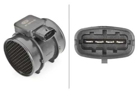 Витратомір повітря (4 pin, модуль) OPEL ASTRA G, ASTRA H, ASTRA H GTC, CORSA C, MERIVA A, OMEGA B, SIGNUM, TIGRA, VECTRA B, VECTRA C, VECTRA C GTS, ZAFIRA A SAAB 9-3 1.8/2.0/2.2 10.95-02.15 HELLA 8ET009142031