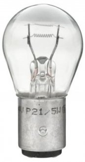 Лампа розжарювання, P21/5W 24V 21/5W BAY 15d HELLA 8GD002078241 (фото 1)