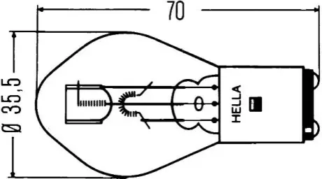 Лампа розжарювання, основна фара HELLA 8GD 002 084-131