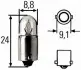 Фото Лампа 12V 2W BA9s HELLA (8GP 002 068-121) изображение 2