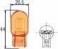 Фото Автолампа WY21W 12V 21W W3x16d Pure Light WS (без цоколя, велика/жовта) HELLA (8GP 009 021-002) зображення 4