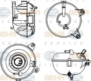 Компенсационный бак AU/SE/SK/VW HELLA 8MA376702464