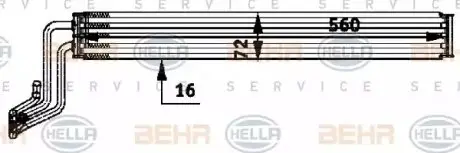 Радиатор смазки HELLA 8MO376726281