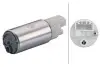 Фото Електричний паливний насос (картрідж) MERCEDES A (W168) ALFA ROMEO 146 AUDI A3 CHEVROLET AVEO / KALOS, LACETTI DAEWOO LACETTI, LANOS, MATIZ FORD FOCUS I HONDA ACCORD VI 0.8-2.7 07.88 HELLA (8TF 358 106-561) зображення 1