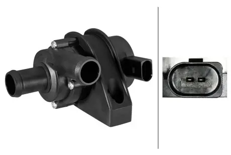 Додатковий водяний насос (режим роботи електричний) AUDI A1, A3, A4 B8, A5, Q3, Q5, TT SEAT ALHAMBRA, ALTEA, ALTEA XL, LEON, TOLEDO III SKODA OCTAVIA II, SUPERB II, YETI 1.8-3.2 09.04-07.18 HELLA 8TW358304561 Купити в Україні
