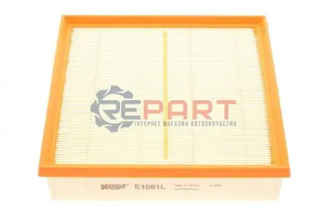 Фото Фільтр повітряний MB A-class (W176)/B-class (W246) 1.5CDI/1.8CDI/2.2CDI 12-18/Infiniti 1.5D/2.2D 15- HENGST FILTER (E1061L) зображення 1