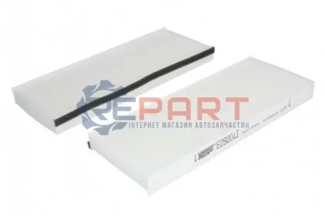 Фото Фільтр салону Nissan Navara/Pathfinder 2.5dCi/3.0dCi/4.0 05- (к-кт 2шт.) HENGST FILTER (E2920LI2) зображення 1