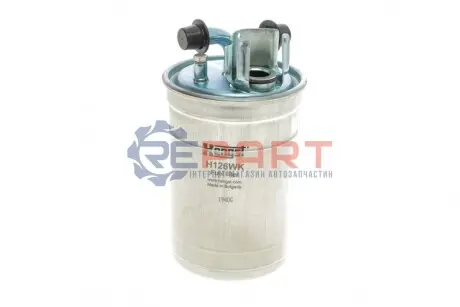 Паливний фільтр AUDI A4 B5, A4 B6, A4 B7, A6 C5, A8 D2, ALLROAD C5 SKODA SUPERB I VW PASSAT B5, PASSAT B5.5 2.5D/3.3D 01.97-03.08 HENGST FILTER H126WK Купити в Україні