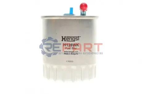 Фото Фільтр паливний MB C-class (W202/W203)/E-class (W210) 2.2D/2.7D/3.2D OM611/612 99- HENGST FILTER (H128WK) зображення 1