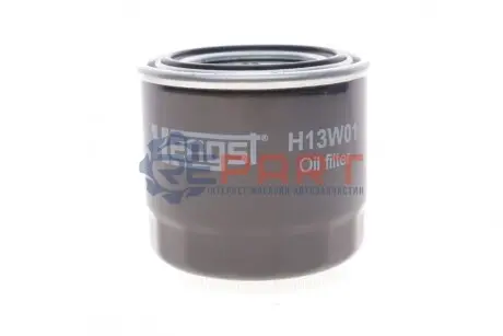 Фільтр масляний Kia Ceed 1.4-1.6/Mazda 626/3/6 2.0D 86-10 HENGST FILTER H13W01 Купити в Україні