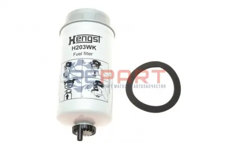 Паливний фільтр CASE IH 120 4WD, 130 4WD, 135, 140 4WD, 150, 155 4WD, 165, 175 4WD, 180, 190 4WD NEW HOLLAND TM 120, TM 120 CLASSIC, TM 130, TM 140, TM 155, TM 175, TM 190 FORD 2.0 DI (FAE_ HENGST FILTER H203WK Купити в Україні