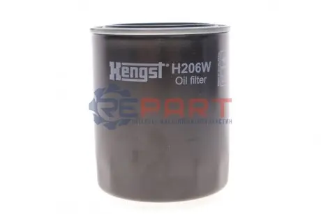 Фото Фільтр масляний Ford Ranger/Mazda B-Serie/Toyota Avensis/Hiace/Hilux/Land Cruiser 2.0D-4.2D 81-07 HENGST FILTER (H206W) зображення 1