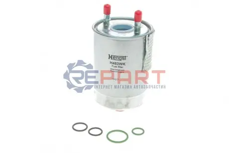 Фильтр топливный RENAULT MEGANE III, SCENIC III 1.5-2.0 DCI 10- (выр-во HENGST) HENGST FILTER H483WK Купить в Украине