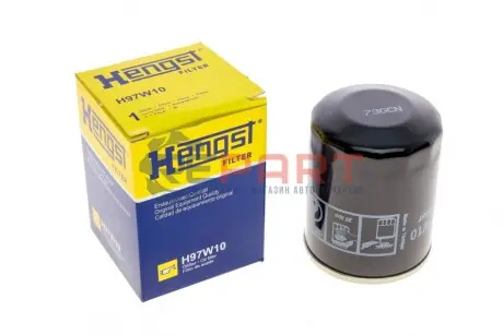 Фото Фільтр масляний Nissan Micra 1.0-1.4i 92-10/ Primera 2.0i 90-96/Sunny 2.0GTI 90-95/JCB 8008 06- HENGST FILTER (H97W10) зображення 1