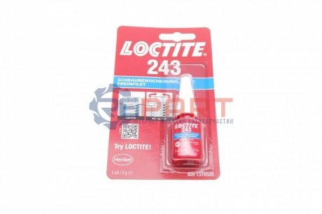 ЛОКТАЙТ 243 BC 5ML DE/FR Клей Henkel 1370555 (фото 1)