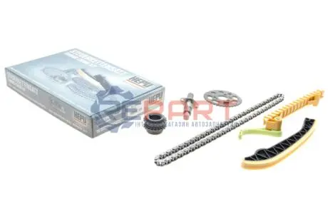 Фото Комплект ланцюга ГРМ MB A-class (W168) 1.4-2.1 97-05 (ланцюг + елементи) HEPU (210054) зображення 1