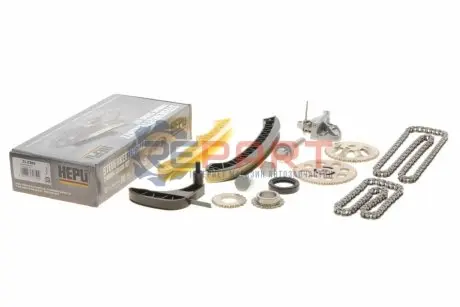 Комплект ГРМ (ланцюг + шестерня) SEAT IBIZA III SKODA FABIA I, FABIA I PRAKTIK, FABIA II VW FOX, POLO IV, TIGUAN 1.2/1.4 07.01-07.18 HEPU 21-0380