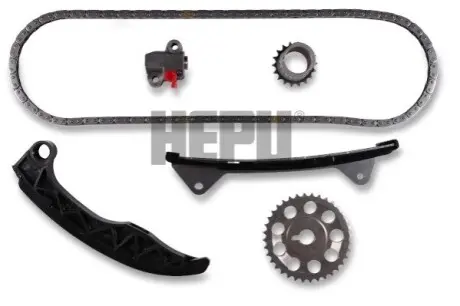 Комплект ГРМ (ланцюг + шестерня) CITROEN C1 DAIHATSU CUORE VII, SIRION PEUGEOT 107 SUBARU JUSTY IV TOYOTA AYGO, IQ, YARIS, YARIS / VIOS 1.0/1.0LPG 01.05 HEPU 210405