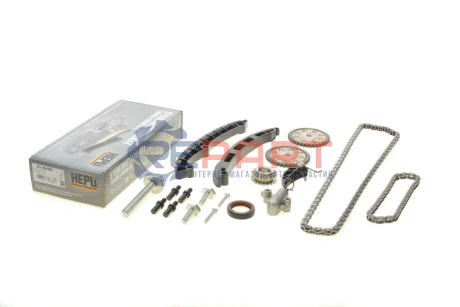 Комплект ГРМ (ланцюг + шестерня) SKODA FABIA II, YETI VW EOS, GOLF PLUS V, GOLF V, GOLF VI, JETTA III, JETTA IV, PASSAT B6, PASSAT B7, POLO IV, SCIROCCO III, TIGUAN 1.2LPG/1.4/1.6 02.02-07.18 HEPU 21-0466 Купити в Україні