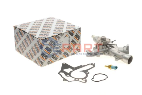 Насос охолоджуючої рідини, з ущільненням OPEL AGILA A, ASTRA G, ASTRA G CLASSIC, ASTRA H, ASTRA H CLASSIC, ASTRA H GTC, COMBO, COMBO TOUR, CORSA C, CORSA D, MERIVA A, TIGRA 1.0-1.4LPG 02.98 HEPU P334T