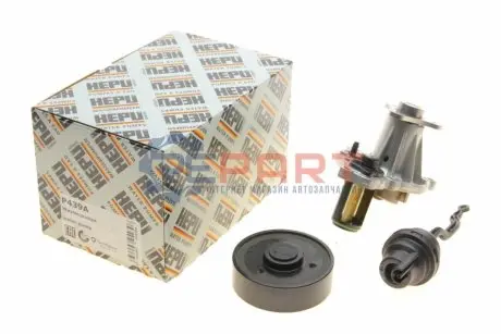 Помпа води BMW 3 (F30/F80)/5 (G30/F90)/7 (G11/G12) 15- B46/B48 (перемикаючий) HEPU P439A Купить в Украине