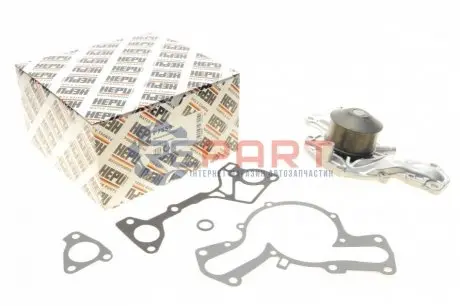 Насос охолоджуючої рідини, з ущільненням MITSUBISHI ECLIPSE IV, ENDEAVOR, GALANT IX, PAJERO III, PAJERO IV, PAJERO SPORT II, PROUDIA/DIGNITY 3.0/3.5/3.8 10.99 HEPU P7555 Купити в Україні