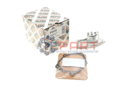 Насос охолоджуючої рідини, з ущільненням RENAULT GRAND SCENIC III, LAGUNA II, MEGANE, MEGANE III, SCENIC III SUZUKI GRAND VITARA II 1.9D 03.01-09.16 HEPU P966 Купити в Україні
