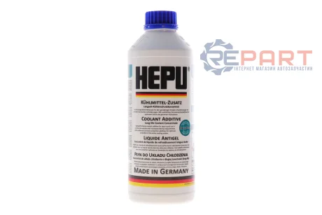 Антифриз (сине-зеленый) 1.5L (1:1=-37°C) (концентрат) HEPU P999-HD48