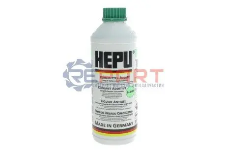 Антифриз (зелений) 1.5L (1:1=-37°C) (концентрат) HEPU P999-LL18 Купити в Україні