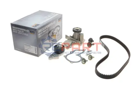 Комплект ГРМ (ремінь + ролик + водяний насос) VOLVO C30, S40 II, V50 FORD COURIER, FIESTA, FIESTA IV, FIESTA V, FOCUS C-MAX, FOCUS I, FOCUS II, FUSION, PUMA MAZDA 121 III, 2 1.0-1.7 08.95-12.12 HEPU PK02350
