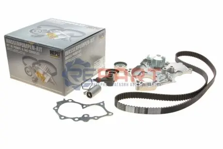 Комплект ГРМ (ремінь + ролик + водяний насос) TOYOTA AVENSIS, AVENSIS VERSO, COROLLA, COROLLA VERSO, PREVIA II, RAV 4 II 2.0D 09.97-03.09 HEPU PK77692 Купити в Україні