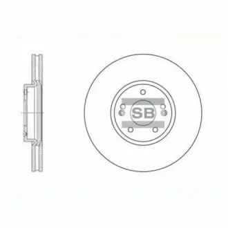 Гальмівні диски Hi-Q (SANGSIN) SD1053 Купити в Україні