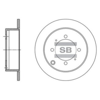 Диск тормозной Hi-Q (SANGSIN) SD1138