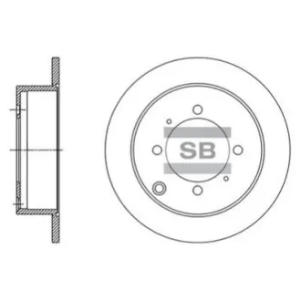 Диск гальмівний Hi-Q (SANGSIN) SD1138