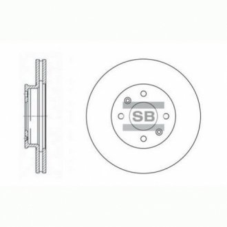 Диск тормозной KIA NEW PRIDE, NEW ACCENT (SANGSIN) Hi-Q (SANGSIN) SD2028