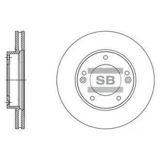 Диск тормозной Hi-Q (SANGSIN) SD2067