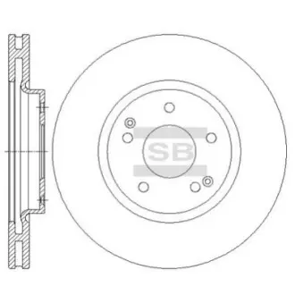 Диск тормозной Hi-Q (SANGSIN) SD3042 Купить в Украине