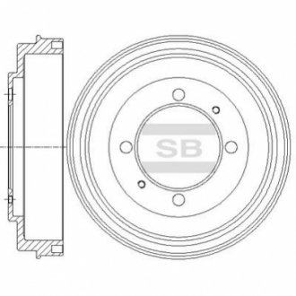 Диск гальмівний Hi-Q (SANGSIN) SD4318