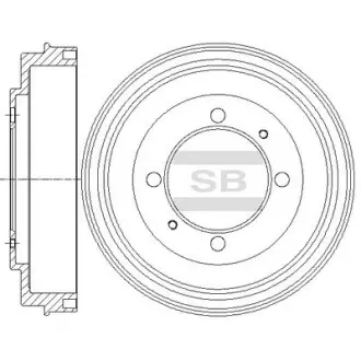 Диск гальмівний Hi-Q (SANGSIN) SD4318