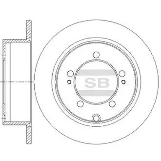 Диск гальмівний Hi-Q (SANGSIN) SD4354