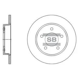 Диск гальмівний Hi-Q (SANGSIN) SD4419