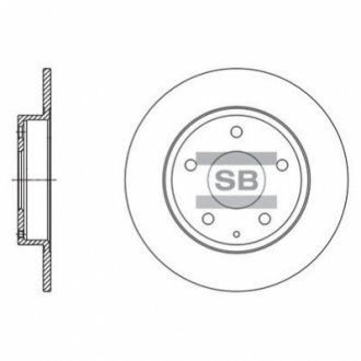 Диск тормозной Hi-Q (SANGSIN) SD4422 (фото 1)