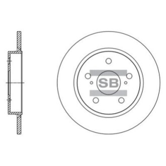 Диск тормозной Hi-Q (SANGSIN) SD4615