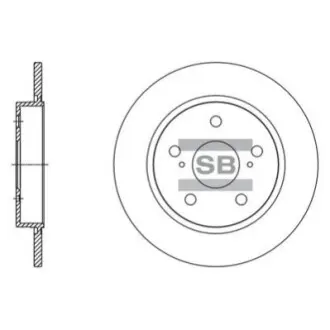 Диск тормозной Hi-Q (SANGSIN) SD4615 Купить в Украине